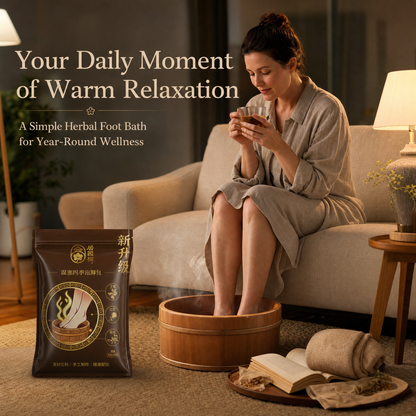 Mugwort Herbal Foot Soak Bags | Warming Botanical Foot Bath Ritual for Year-Round Wellness