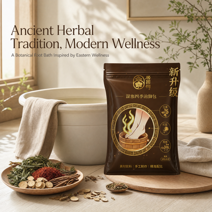 Mugwort Herbal Foot Soak Bags | Warming Botanical Foot Bath Ritual for Year-Round Wellness