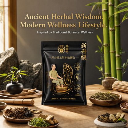 Men's Herbal Foot Soak Bags | Relaxing Foot Bath After Work & Active Lifestyle